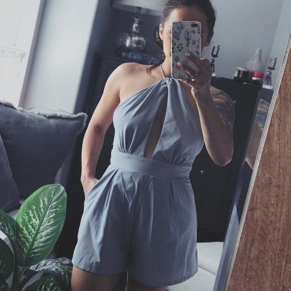 Backless Romper